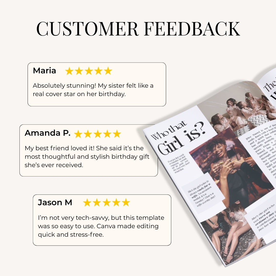 Birthday Magazine โ A Unique, Personalized Gift to Celebrate Their Story