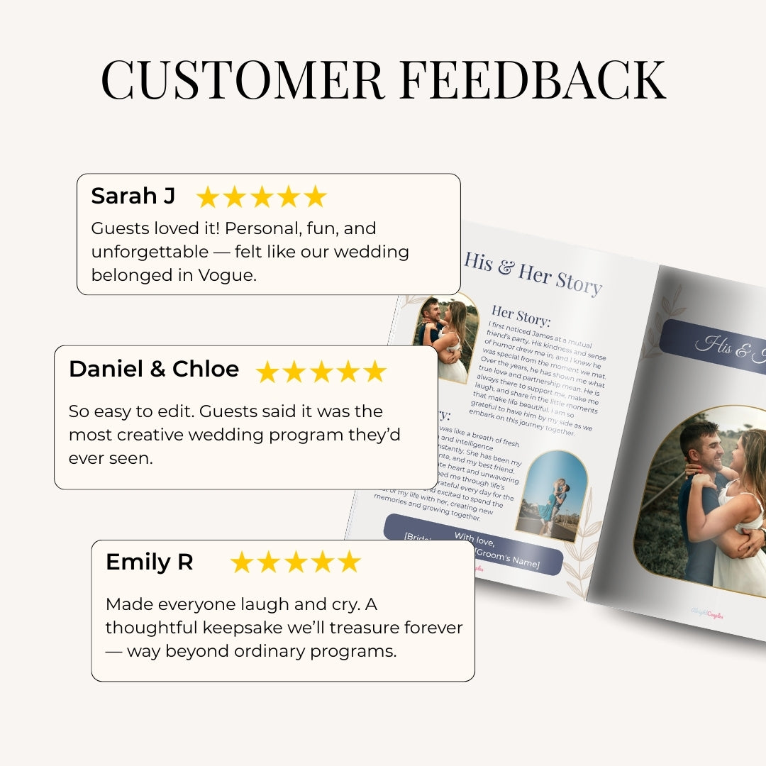 Wedding Magazine Template โ Your Love Story, Designed Like a Dream