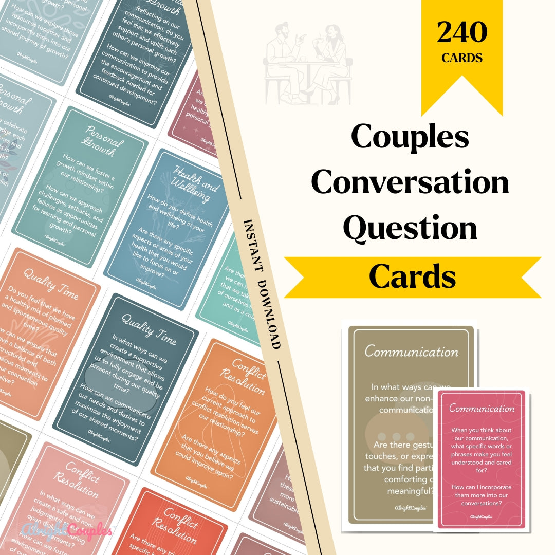 Couples Conversation Question Cards โ 240 Deep Prompts to Strengthen Love, Trust & Intimacy