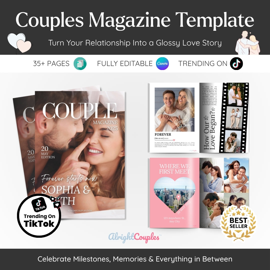 Couples Magazine Template โ Turn Your Love Story Into a Luxury Keepsake