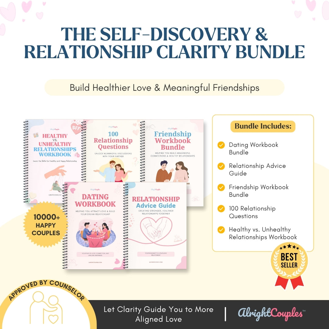 The Self-Discovery & Relationship Clarity Bundle – Contains 5 Expert Workbooks for Dating, Boundaries, Emotional Insight & Healthier Love