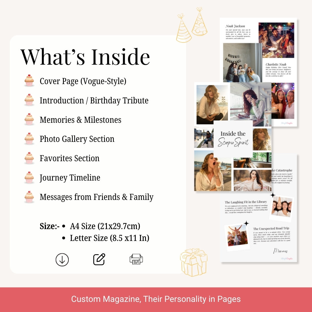 Birthday Magazine โ A Unique, Personalized Gift to Celebrate Their Story