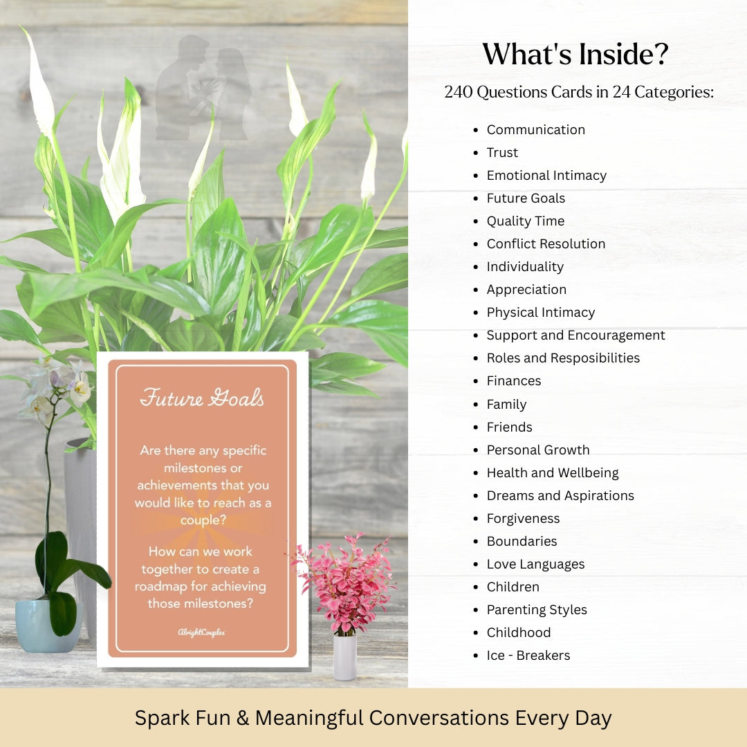 Couples Conversation Question Cards โ 240 Deep Prompts to Strengthen Love, Trust & Intimacy
