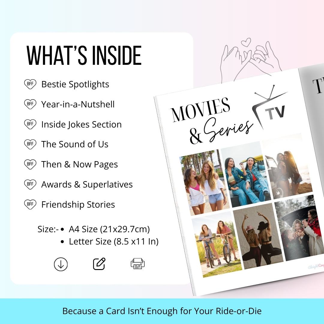 Friendship Magazine Template โ The Ultimate Gift for Your Bestie