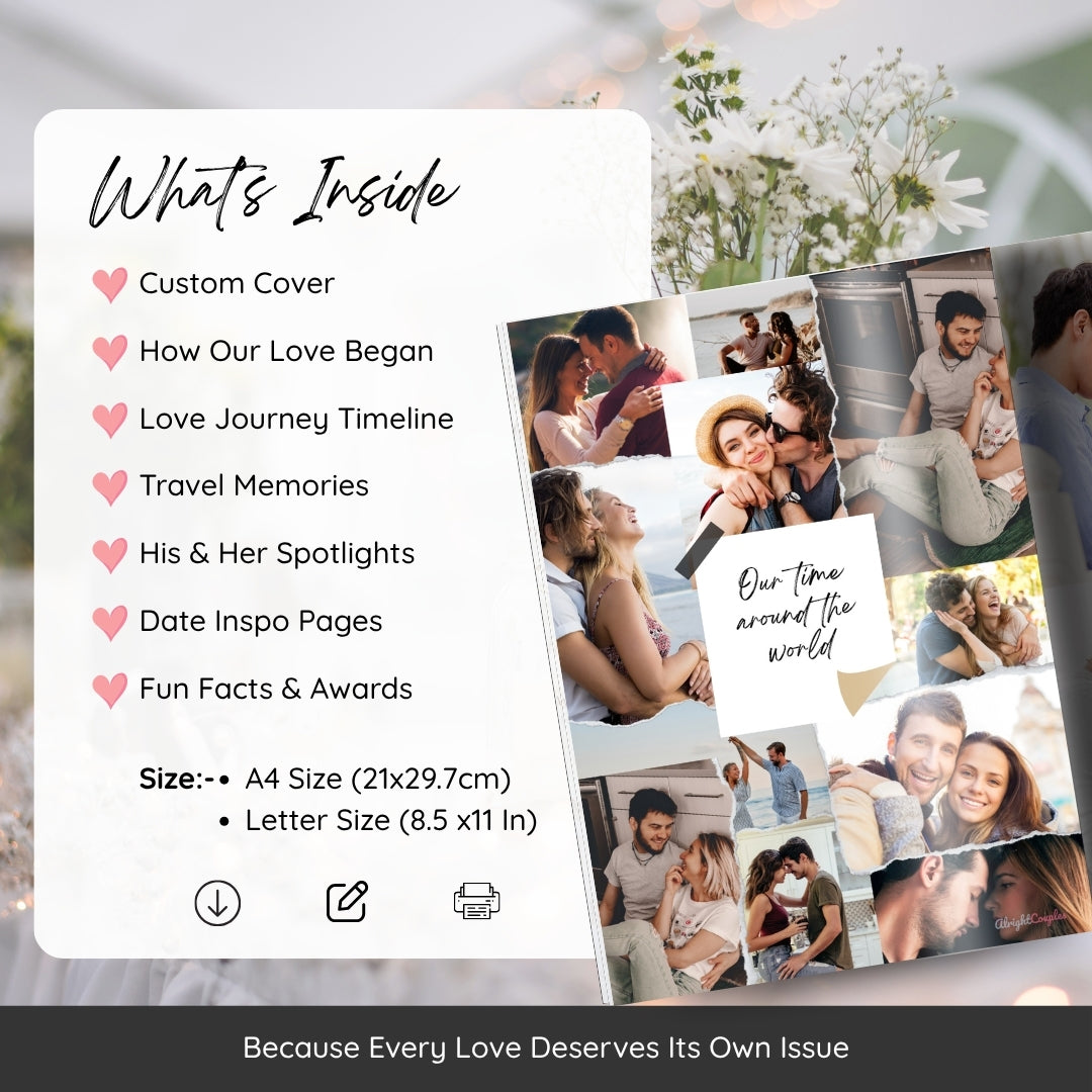 Couples Magazine Template โ Turn Your Love Story Into a Luxury Keepsake