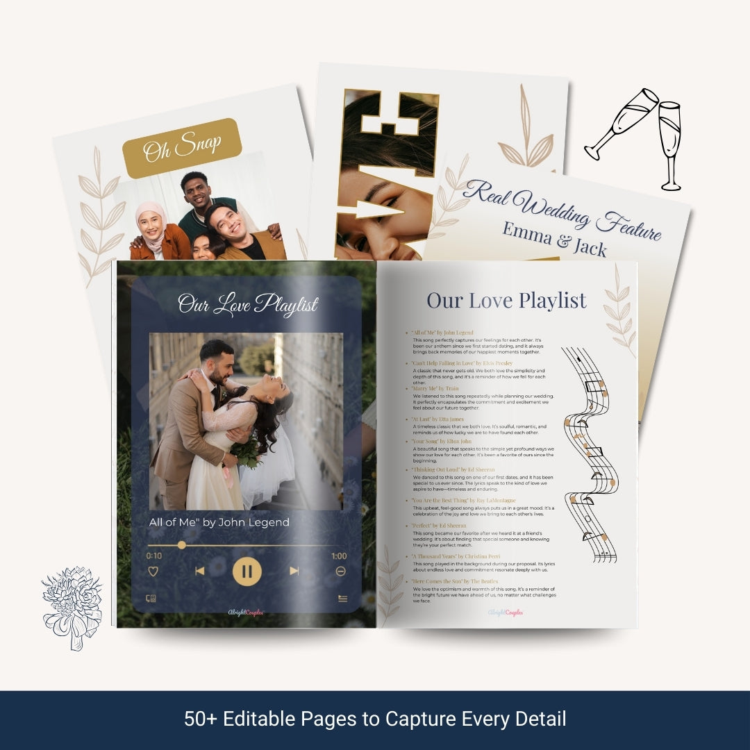 Wedding Magazine Template โ Your Love Story, Designed Like a Dream