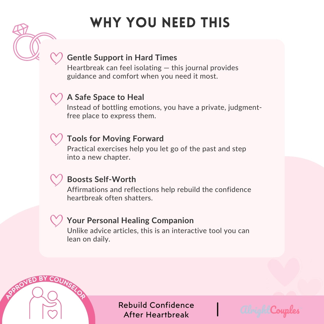Healing Hearts Journal – Gentle Guided Prompts for Heartbreak & Renewal