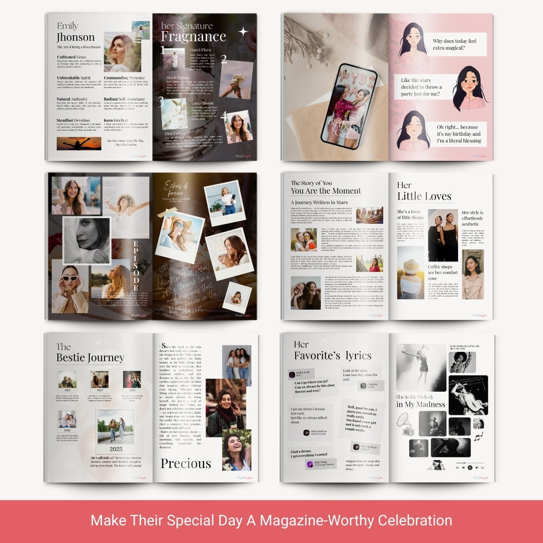 Birthday Magazine โ A Unique, Personalized Gift to Celebrate Their Story