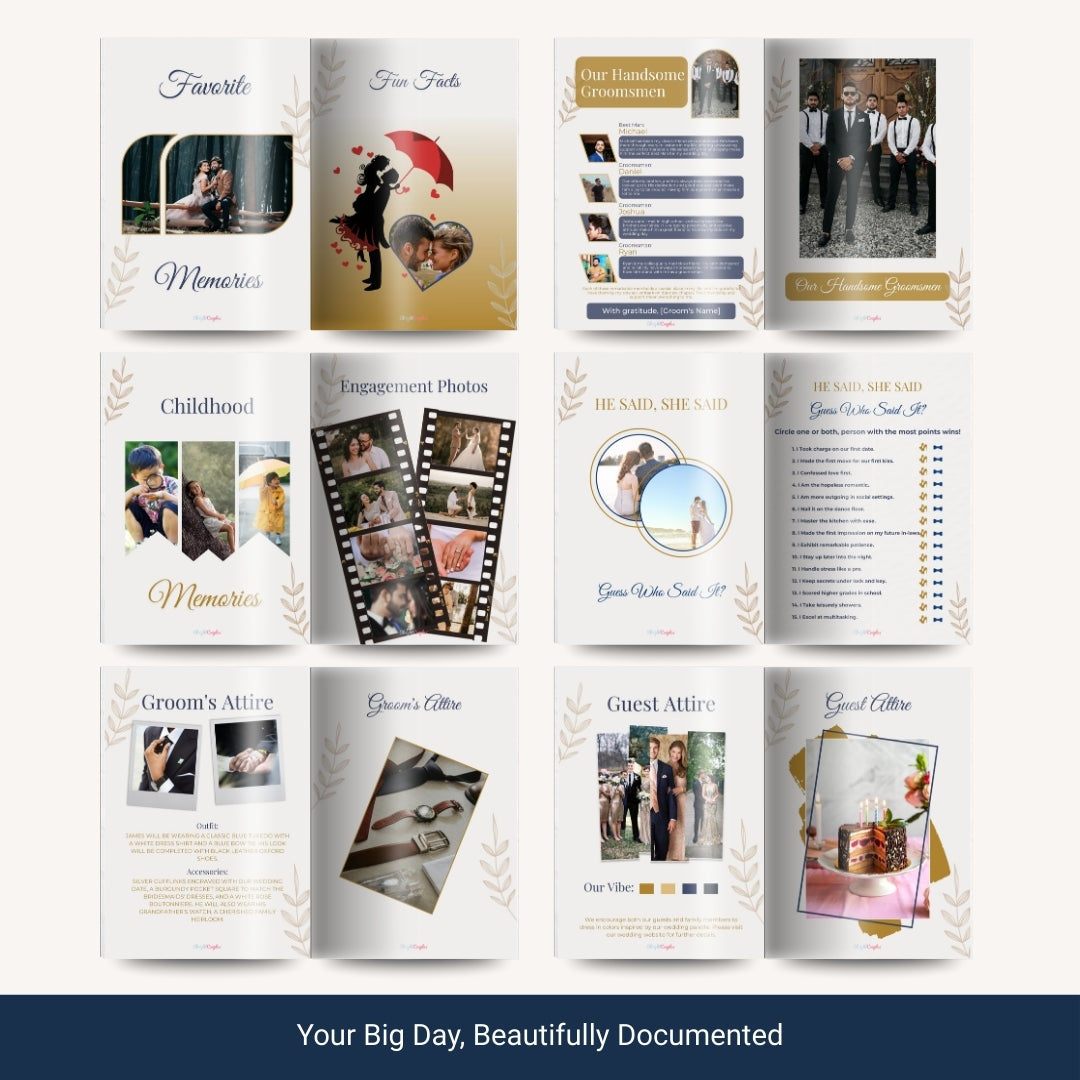 Wedding Magazine Template โ Your Love Story, Designed Like a Dream