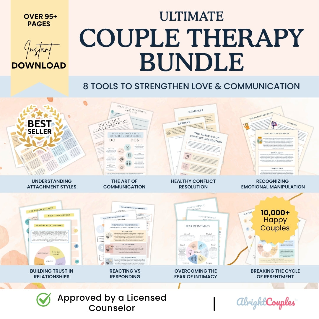 Ultimate Couples Therapy Bundle โ 8 Therapist-Approved Tools to Heal, Communicate & Reconnect