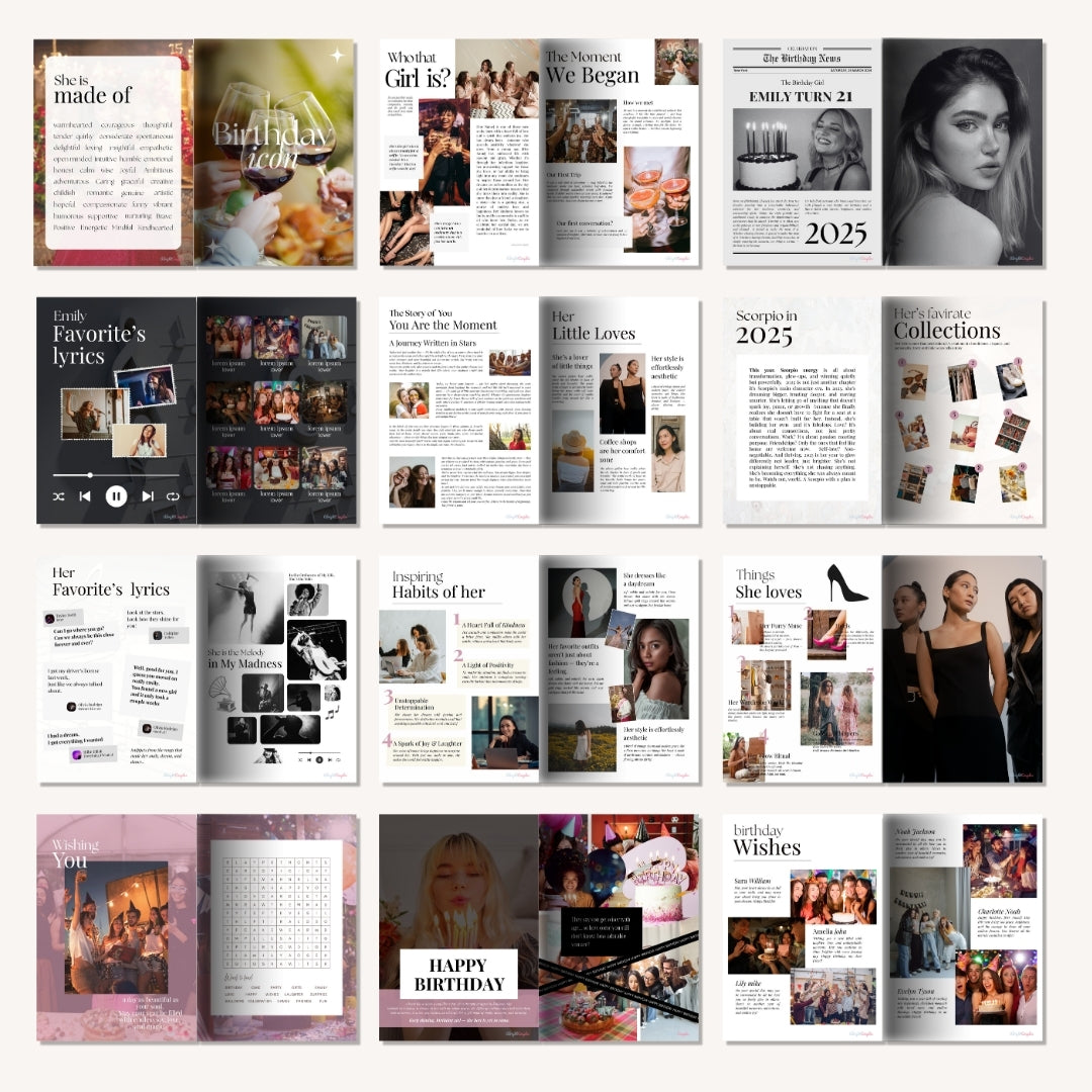 Birthday Magazine โ A Unique, Personalized Gift to Celebrate Their Story