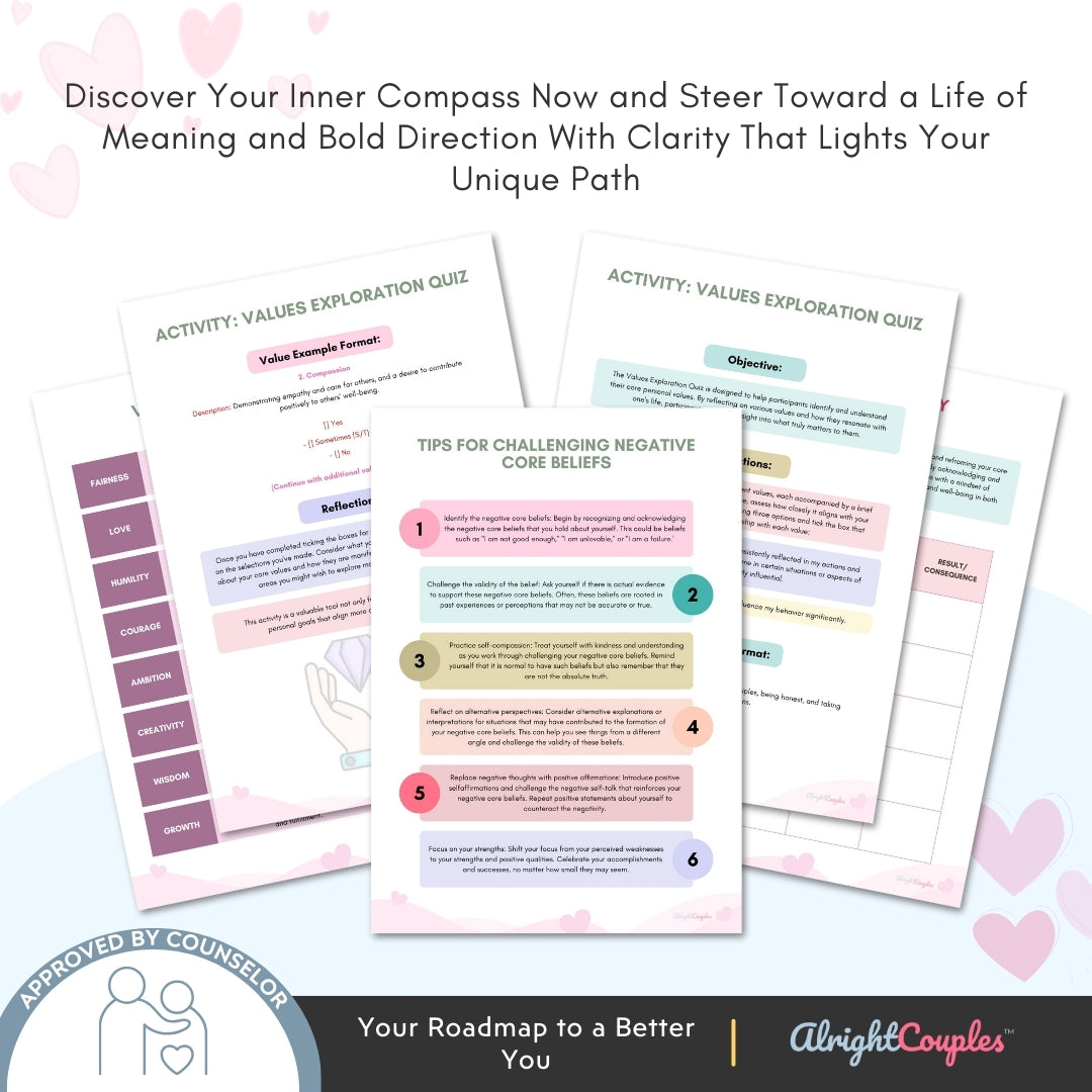 Build a Stronger Bond: Relationship Core Values & Beliefs Worksheets