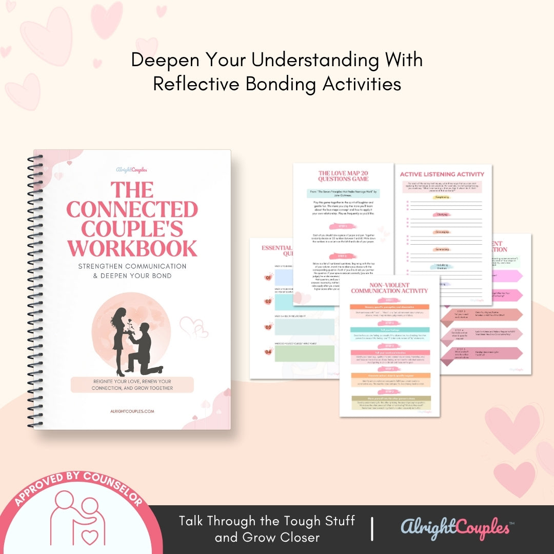 The Deep Connection Relationship Bundle | 5 Therapy-Based Workbooks for Communication, Trust & Emotional Intimacy