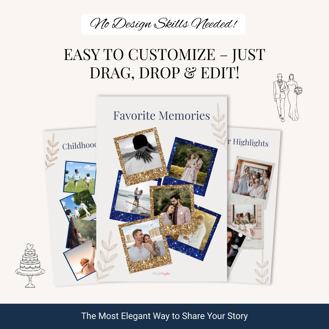 Wedding Magazine Template โ Your Love Story, Designed Like a Dream