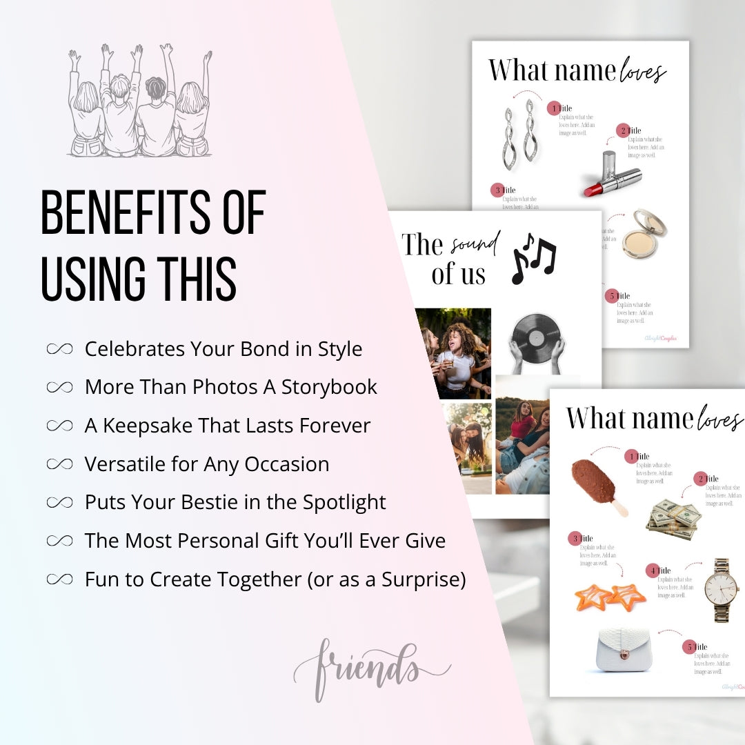 Friendship Magazine Template โ The Ultimate Gift for Your Bestie