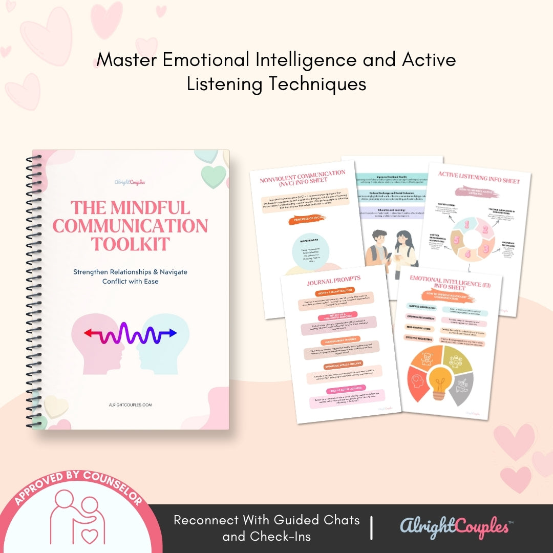 The Deep Connection Relationship Bundle | 5 Therapy-Based Workbooks for Communication, Trust & Emotional Intimacy