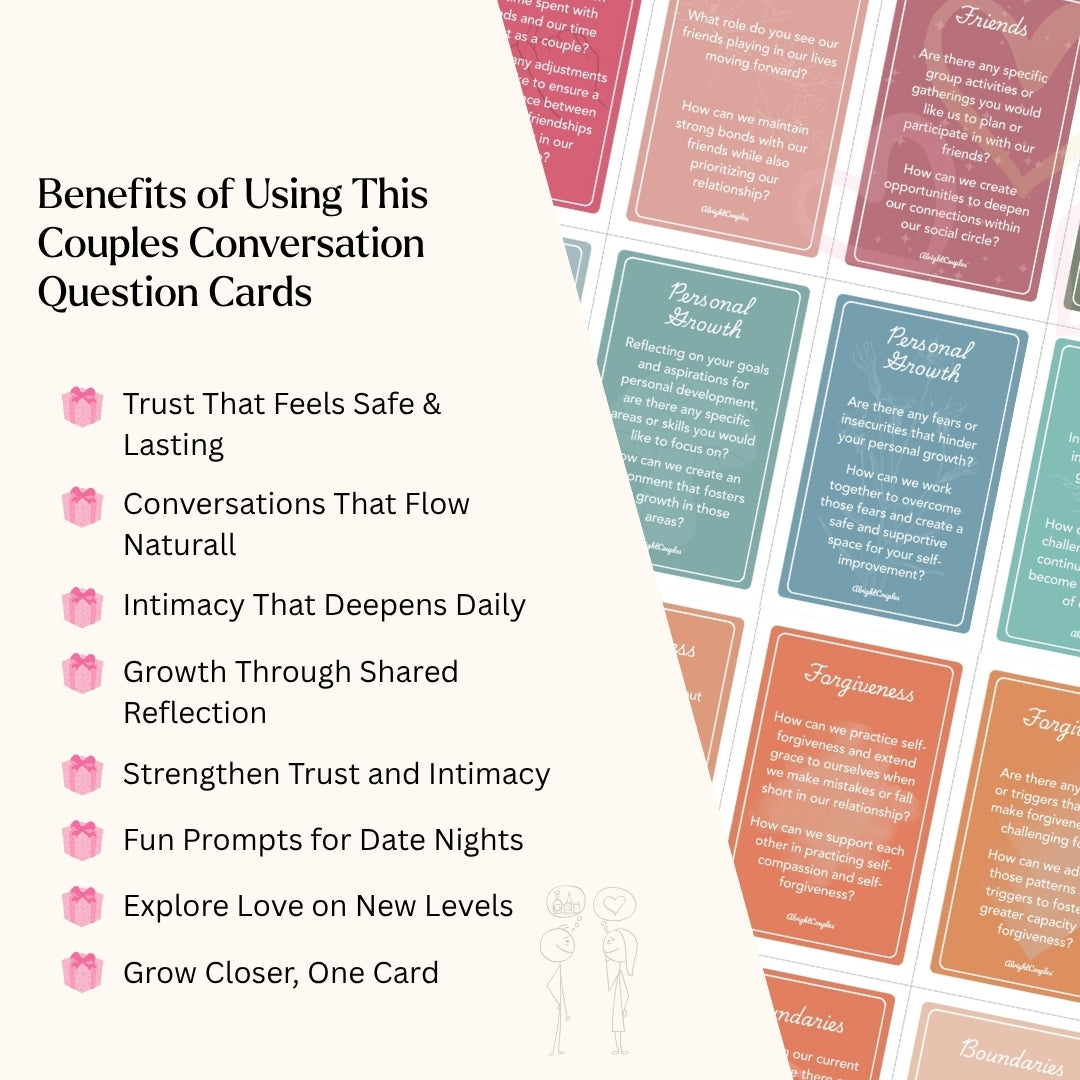 Couples Conversation Question Cards โ 240 Deep Prompts to Strengthen Love, Trust & Intimacy