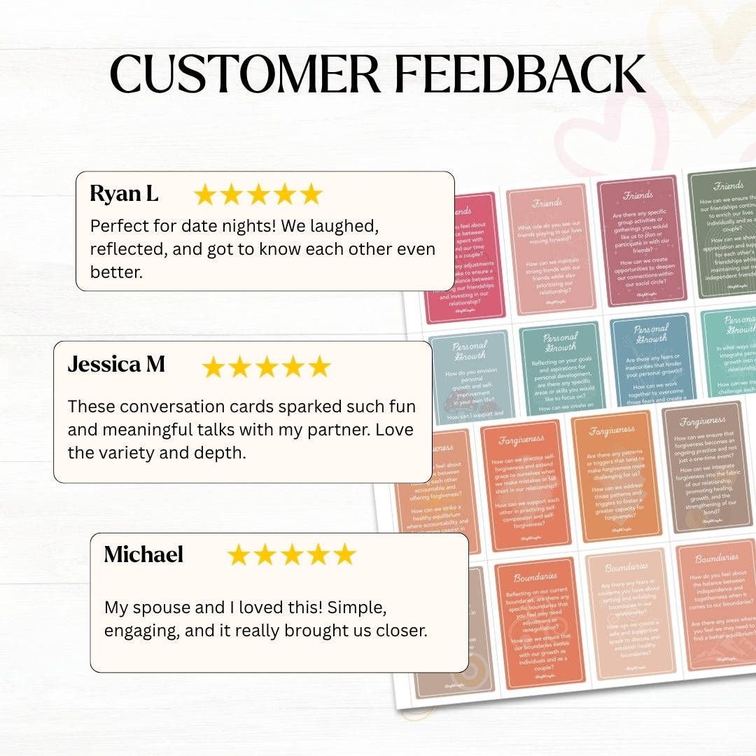 Couples Conversation Question Cards โ 240 Deep Prompts to Strengthen Love, Trust & Intimacy