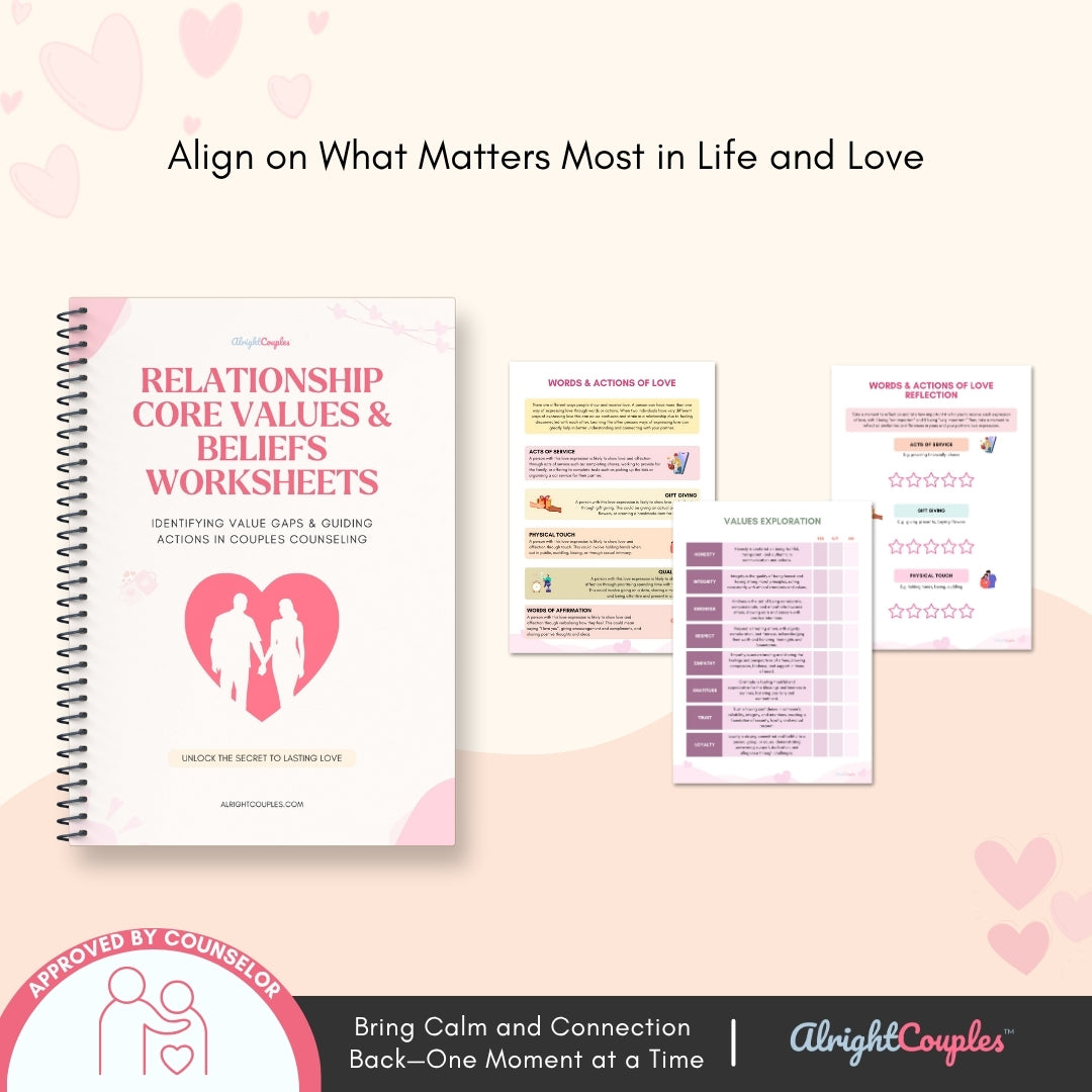The Deep Connection Relationship Bundle | 5 Therapy-Based Workbooks for Communication, Trust & Emotional Intimacy