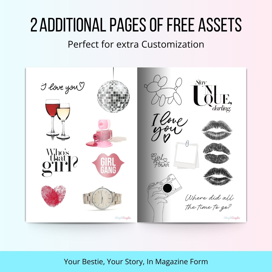 Friendship Magazine Template โ The Ultimate Gift for Your Bestie