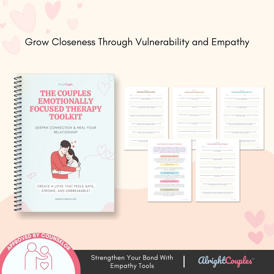 The Deep Connection Relationship Bundle | 5 Therapy-Based Workbooks for Communication, Trust & Emotional Intimacy