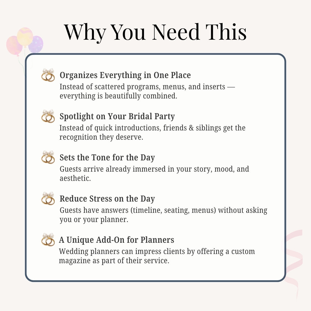 Wedding Magazine Template โ Your Love Story, Designed Like a Dream