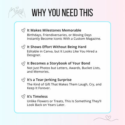 Friendship Magazine Template – The Ultimate Gift for Your Bestie