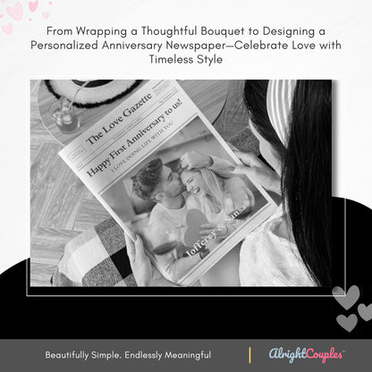 Couple Anniversary Newspaper Template – Celebrate Love with Style
