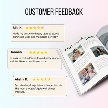 Friendship Magazine Template – The Ultimate Gift for Your Bestie