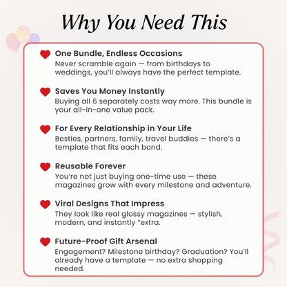 Trending Editable Magazine Bundle – 6 Viral Templates for Every Celebration