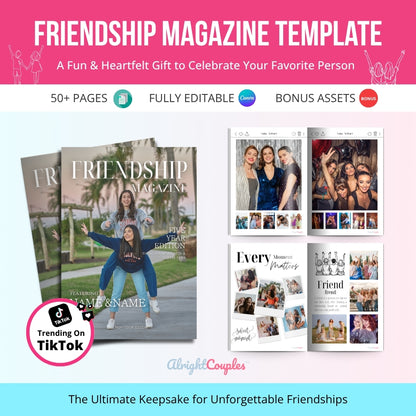 Friendship Magazine Template – The Ultimate Gift for Your Bestie