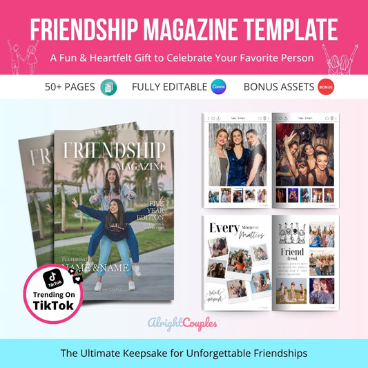 Friendship Magazine Template – The Ultimate Gift for Your Bestie