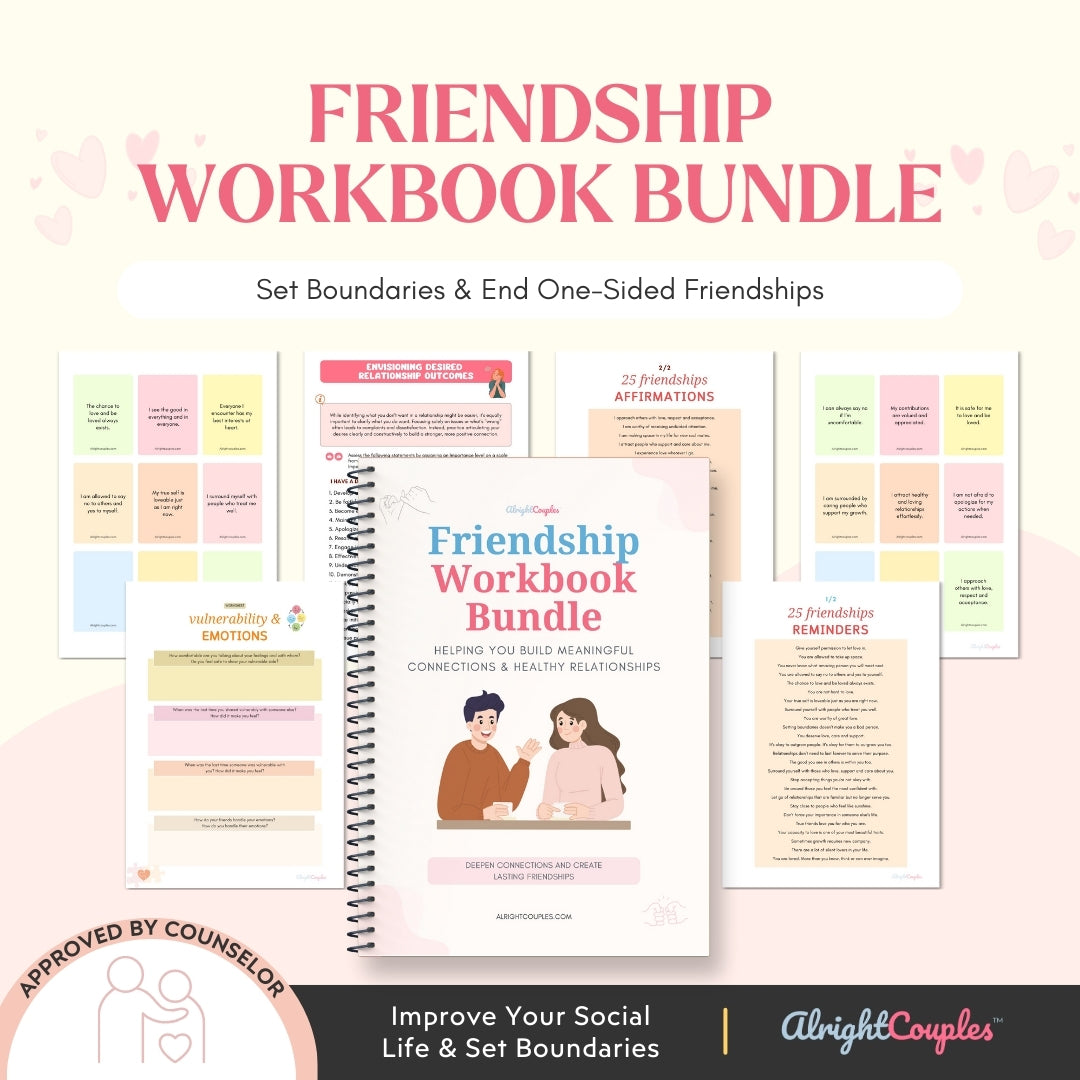 Friendship Workbook Bundle – Build Lasting Connections – Alright Couples