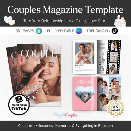 Couples Magazine Template – Turn Your Love Story Into a Luxury Keepsake