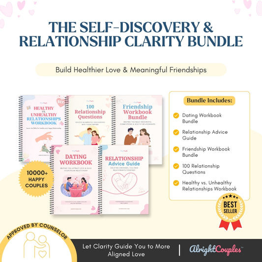 The Self-Discovery & Relationship Clarity Bundle – Contains 5 Expert Workbooks for Dating, Boundaries, Emotional Insight & Healthier Love