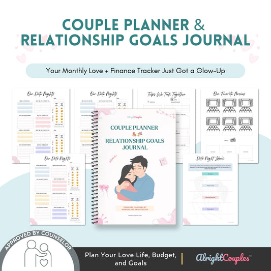 Couple Planner & Relationship Goals Journal – Budget & Date Tracker