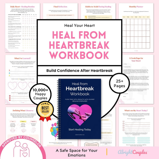 Heal From Heartbreak Workbook – Breakup Recovery Journal for Emotional Healing