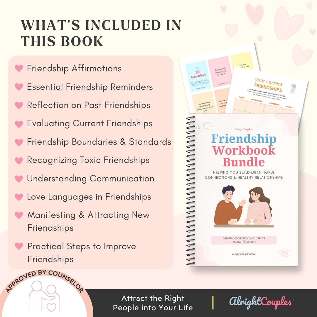 Friendship Workbook Bundle – Build Lasting Connections – Alright Couples