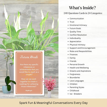 Couples Conversation Question Cards – 240 Deep Prompts to Strengthen Love, Trust & Intimacy