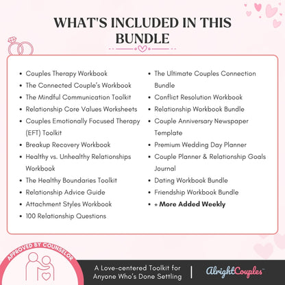 The All-In-One Relationship Growth Bundle – Whole Shop Access | 19+ Expert-Created Relationship Workbooks & Tools | Complete Website Workbooks Access in one Pass