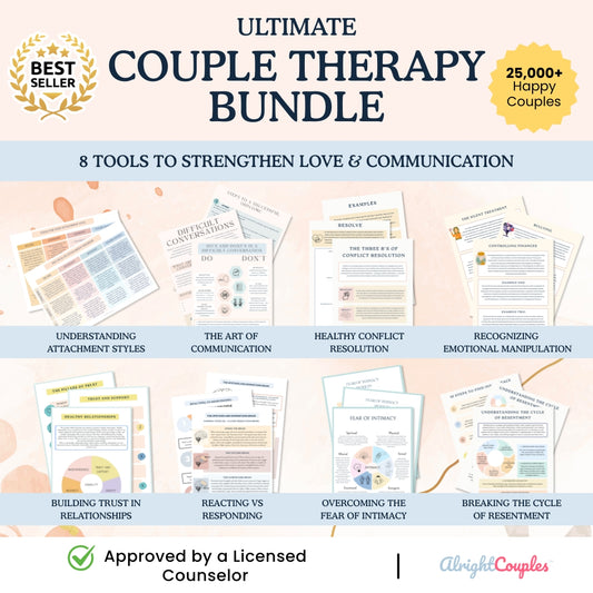 Ultimate Couples Therapy Bundle – 8 Therapist-Approved Tools to Heal, Communicate & Reconnect