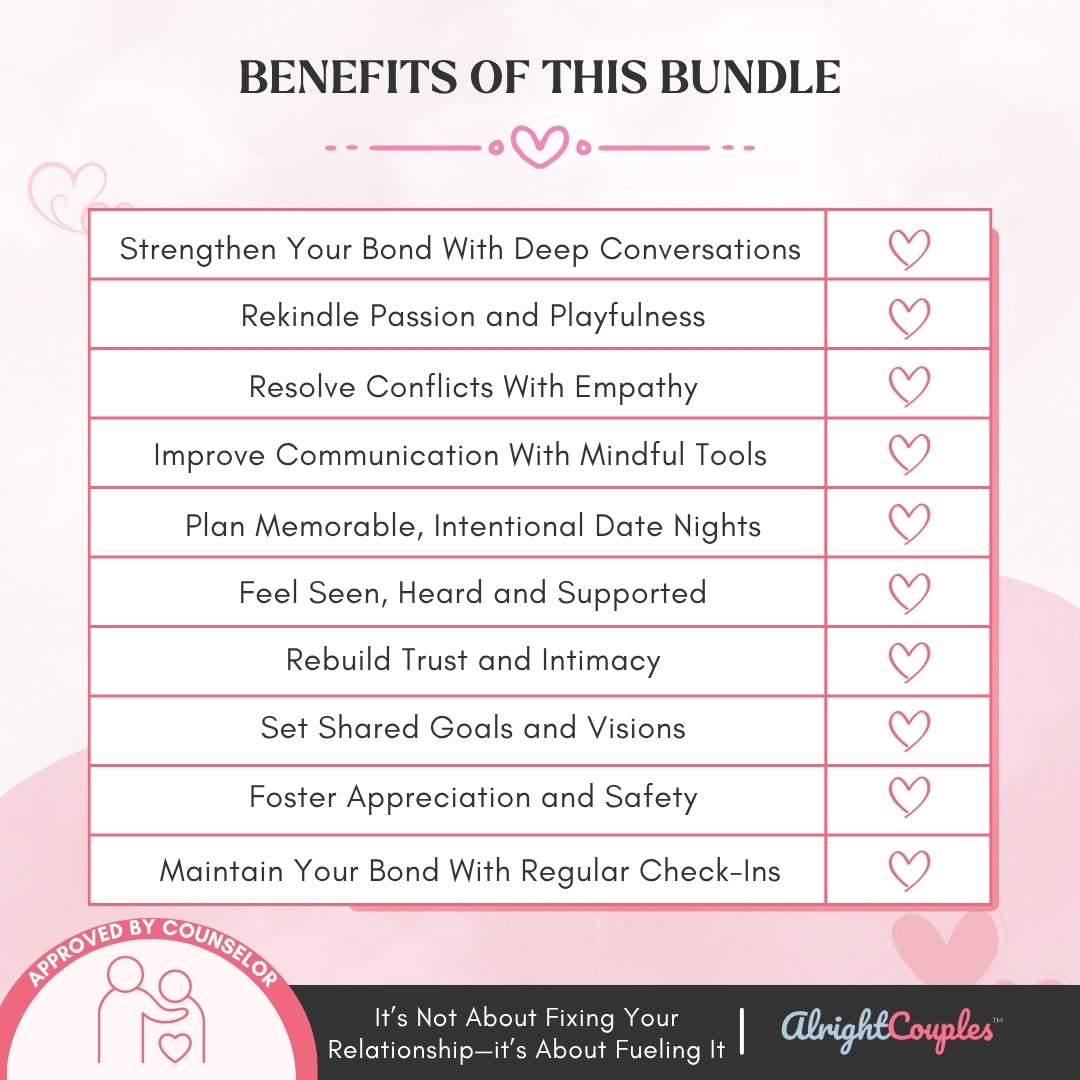 The Ultimate Date Night & Intimacy Builder Bundle – 5 Tools in 1 bundle for Connection, Games, Growth & Romance
