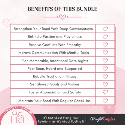 The Ultimate Date Night & Intimacy Builder Bundle – 5 Tools in 1 bundle for Connection, Games, Growth & Romance
