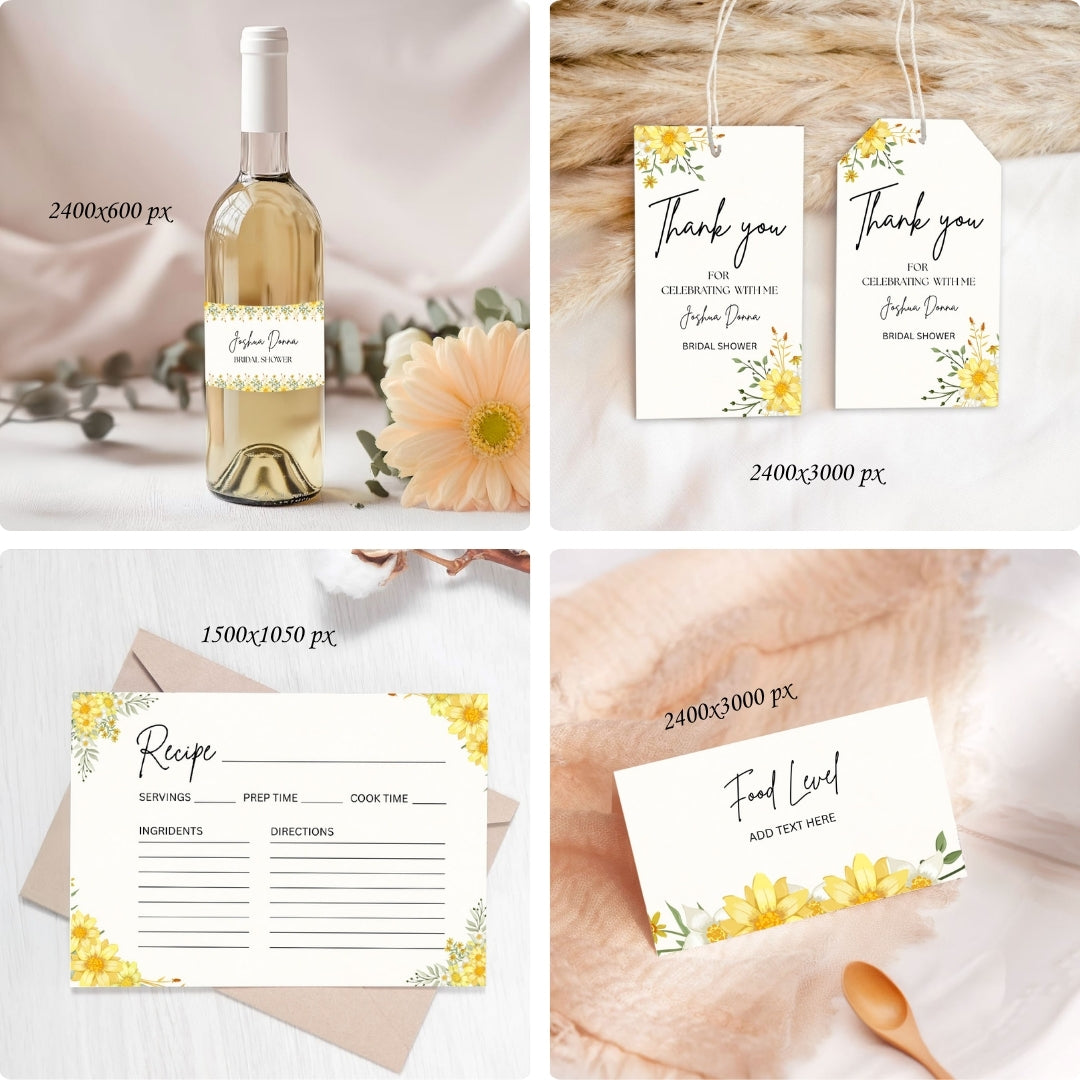 Blossom & Love Bridal Shower Bundle – Elegant Canva Templates & 16 Fun Games