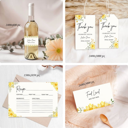 Blossom & Love Bridal Shower Bundle – Elegant Canva Templates & 16 Fun Games