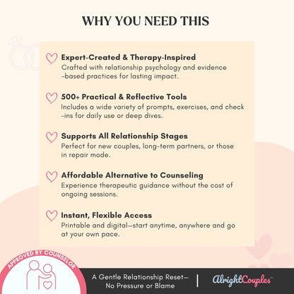 The Deep Connection Relationship Bundle | 5 Therapy-Based Workbooks for Communication, Trust & Emotional Intimacy