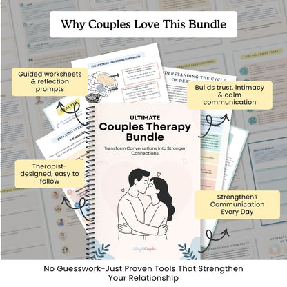 Ultimate Couples Therapy Bundle – 8 Therapist-Approved Tools to Heal, Communicate & Reconnect
