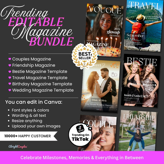 Trending Editable Magazine Bundle – 6 Viral Templates for Every Celebration