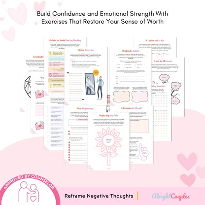 Heal From Heartbreak Workbook – Breakup Recovery Journal for Emotional Healing