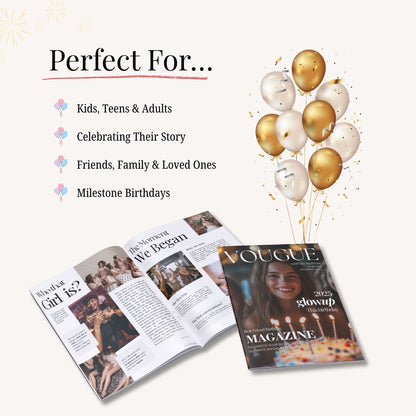 Birthday Magazine – A Unique, Personalized Gift to Celebrate Their Story